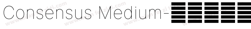 Consensus Medium字体转换